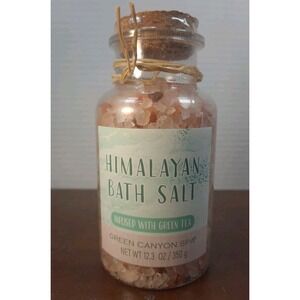 Himalayan Bath Salt Infused With Green Tea 12.3oz Green‎ Canyon Spa Cruelty Free